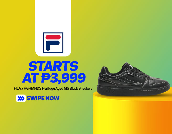 FILA x HGHMNDS Heritage Aged MS Black Sneakers start at P3,999