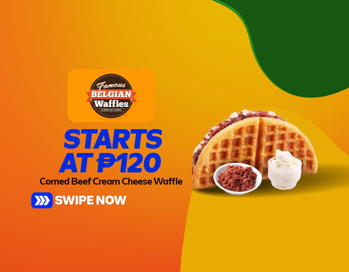 Corned Beef Cream Cheese Waffle starts at P120