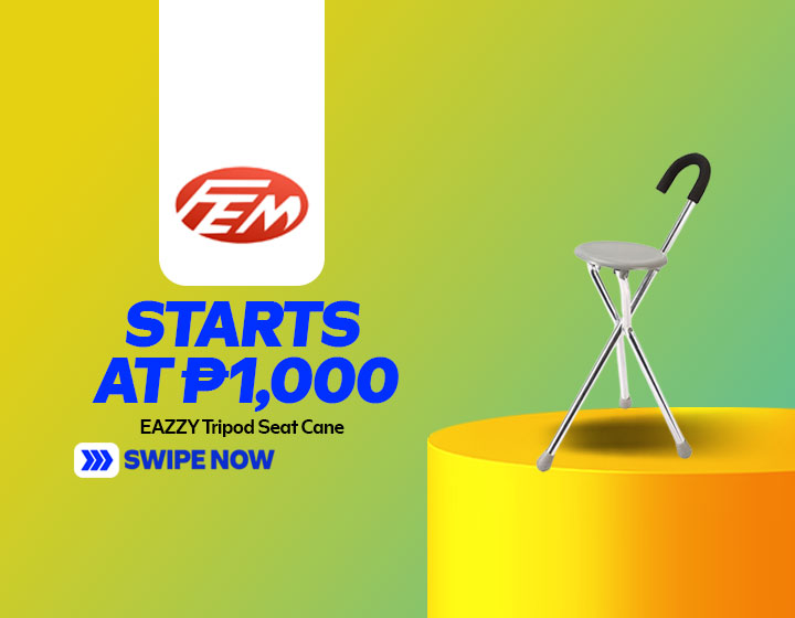 EAZZY Tripod Seat Cane starts at P1,000