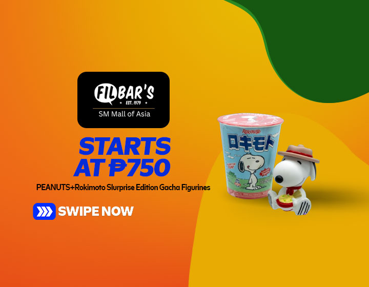 PEANUTS+Rokimoto - Slurprise Edition Gacha Figurines start at P750