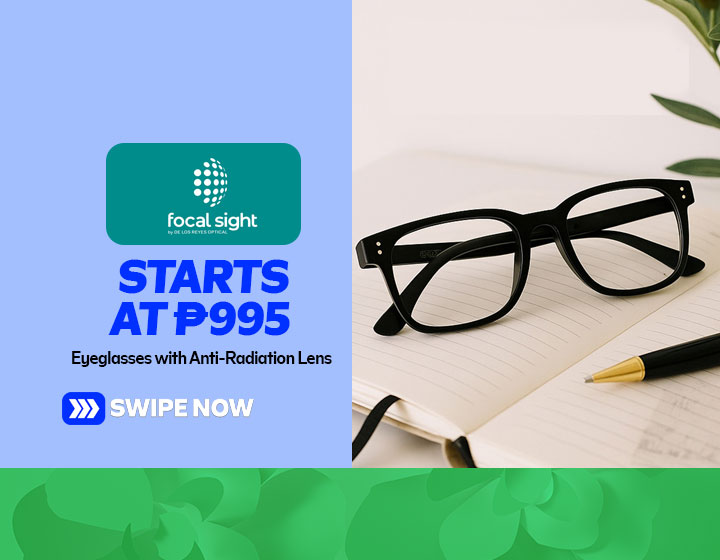 Eyeglasses with Anti-Radiation Lens start at P995 