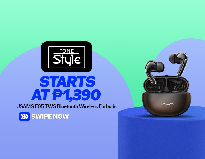 USAMS E05 TWS Bluetooth Wireless Earbuds start at P1,390