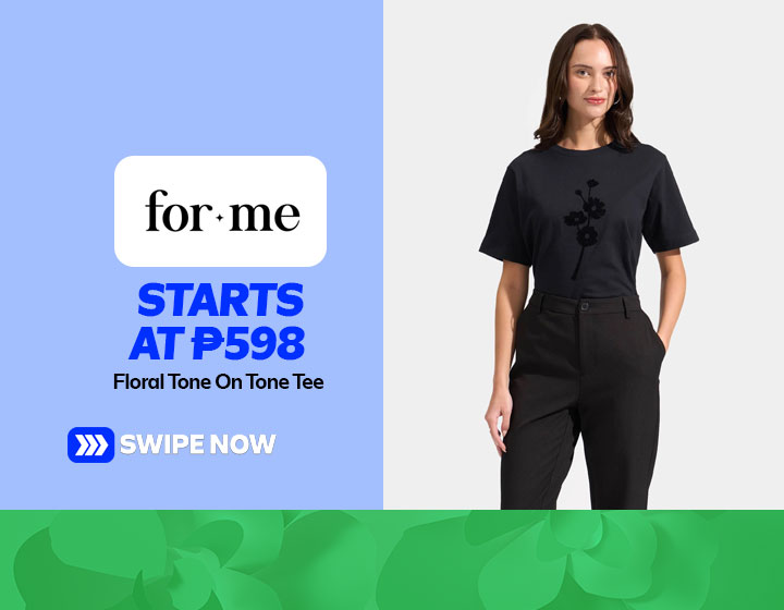 Floral Tone On Tone Tee starts at P598