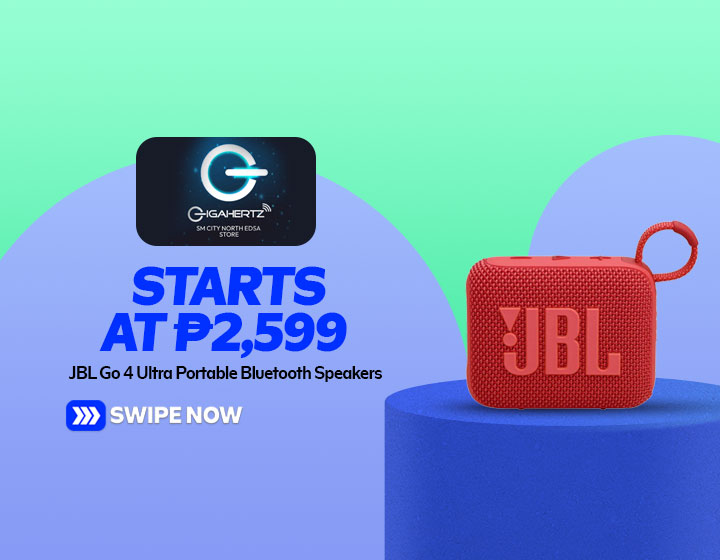 JBL Go 4 Ultra Portable Bluetooth Speaker starts at P2,599