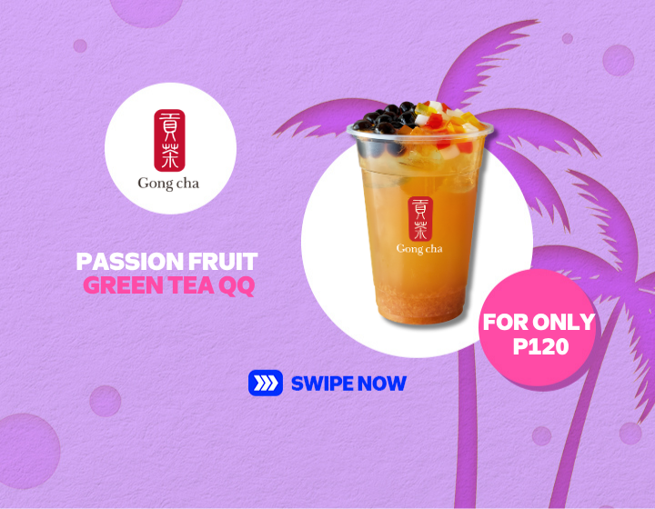 GONG CHA: PASSION FRUIT GREEN TEA QQ