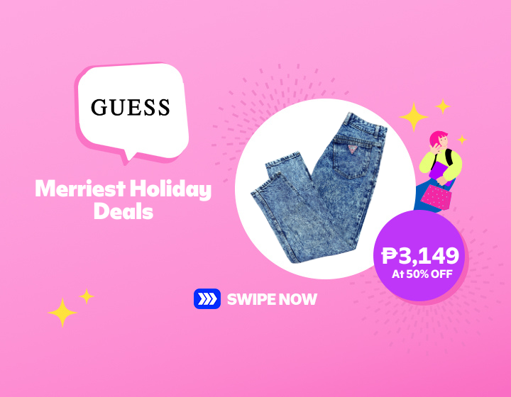 GUESS | MERRIEST HOLIDAY DEALS PHP 3,149 at 50% OFF