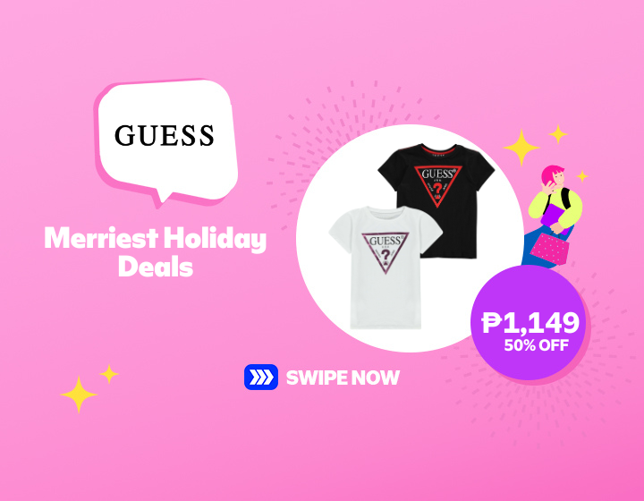 GUESS | MERRIEST HOLIDAY DEALS PHP 1,149 at 50% OFF