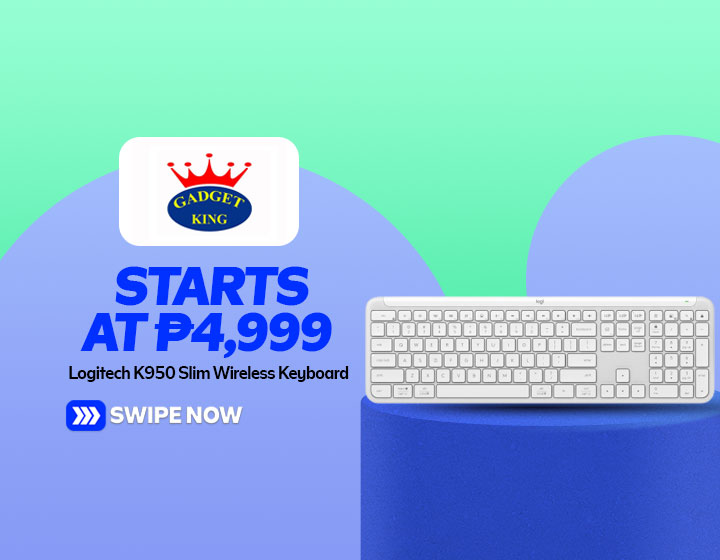 Logitech K950 Slim Wireless Keyboard starts at P4,999