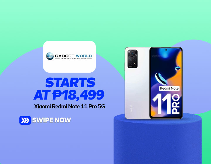 Xiaomi Redmi Note 11 Pro 5G 8+128GB starts at P18,499