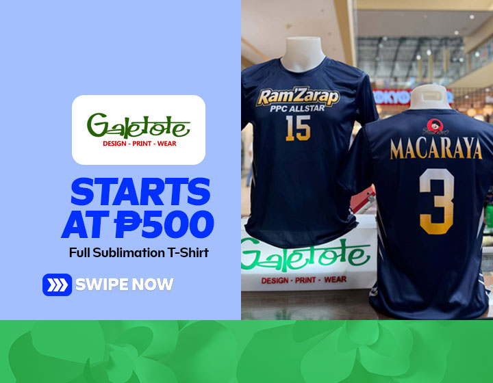 Full sublimation T-Shirt starts at P500