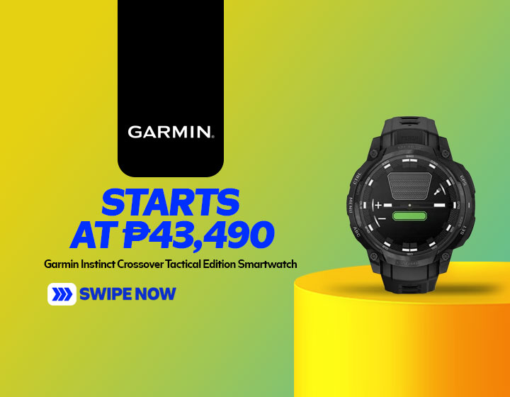Garmin Instinct Crossover AMOLED - Tactical Edition GPS Smartwatch starts at P43,490