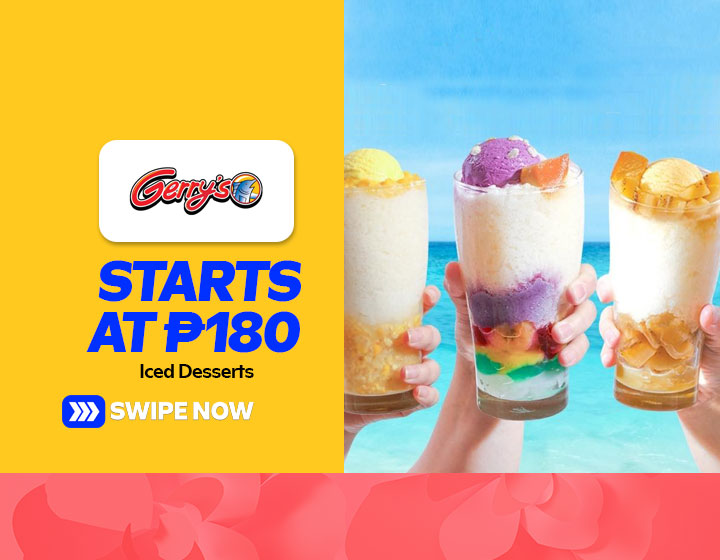 Iced Desserts start at P180