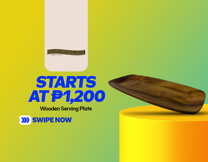Wooden Serving Plate (40x20x2cm) starts at P1,200