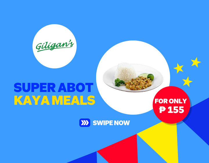 Giligan's Crunchy Pork Sisig  SUPER Abot-Kaya Rice Meal for only 155