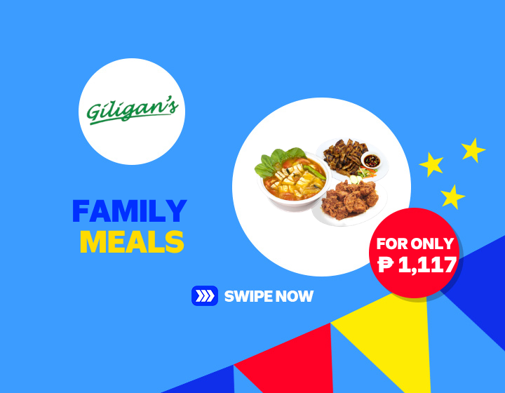 Giligan's Fried Garlic Chicken (1_4), Sinigang na Bangus sa Miso, and Inihaw na Liempo