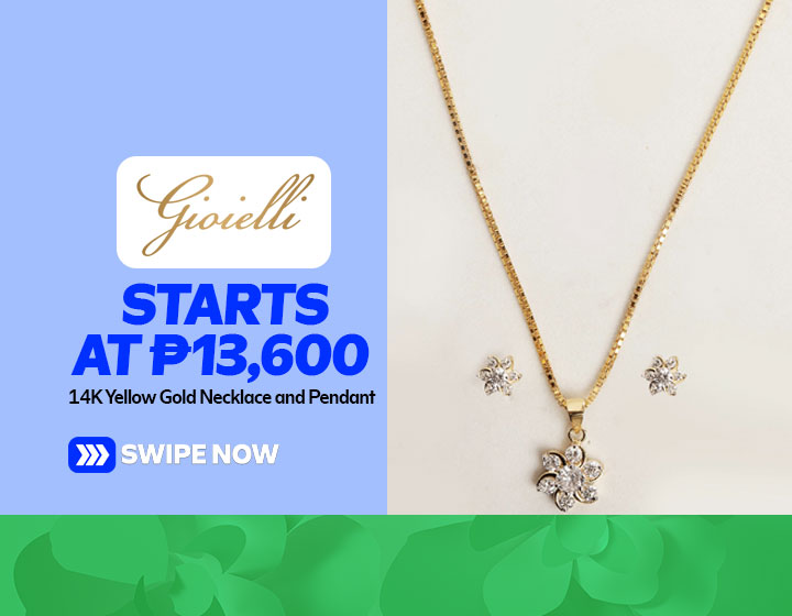 14K Yellow Gold Necklace and Pendant starts at P13,600