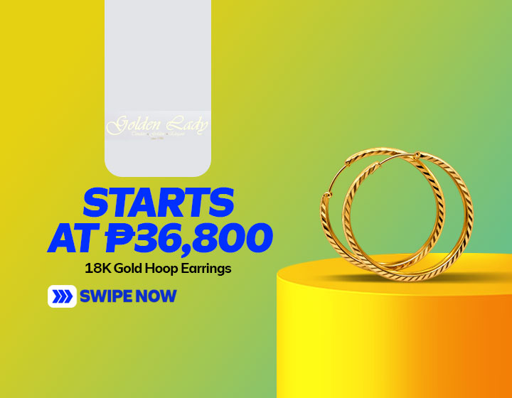 18K Gold Hoop Earrings start at P36,800