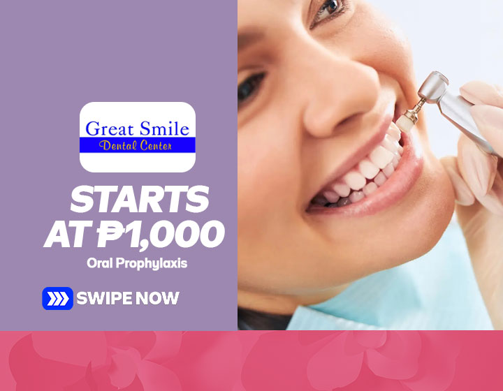 Oral Prophylaxis starts at P1,000