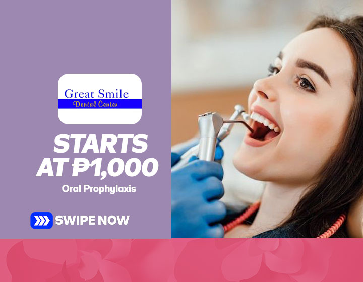 Oral Prophylaxis starts at P1,000
