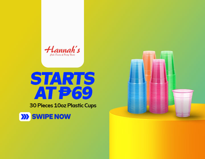 10oz Plastic Cups - 30 Pieces starts at P69