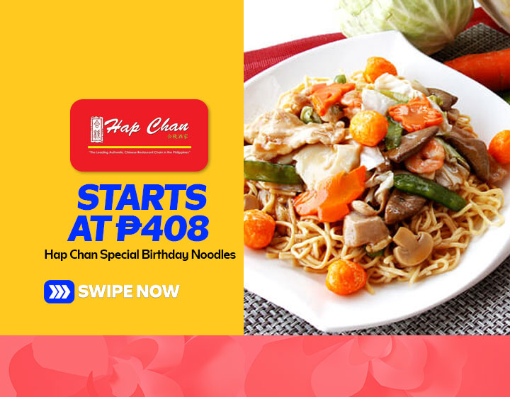 Hap Chan Special Birthday Noodle starts at P408