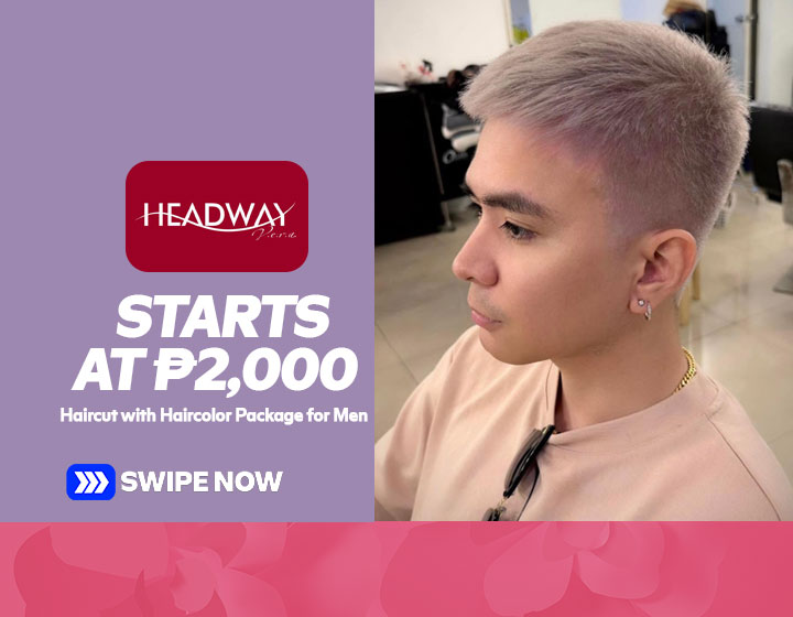 Haircut with Haircolor Package for Men starts at P2,000