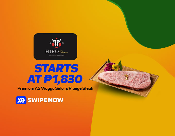Premium A5 Wagyu Sirloin/Ribeye Steak starts at P1,830 per 100g