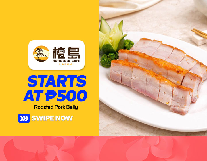 Roasted Pork Belly starts at P500