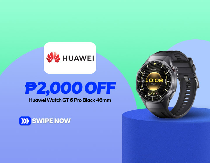 ₱2,000 OFF HUAWEI WATCH GT 6 Pro Black 46mm