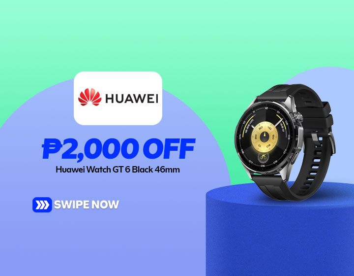 ₱2,000 OFF HUAWEI WATCH GT 6 Black 46mm