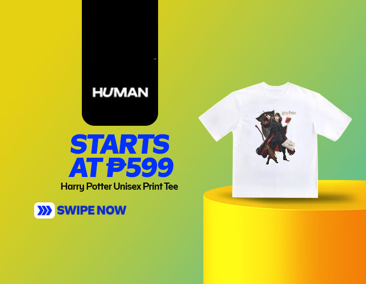 HUMAN Harry Potter Unisex Print Tee (HOT2526) starts at P599