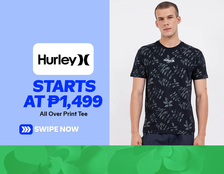 Hurley All Over Print Tee starts at P1,499