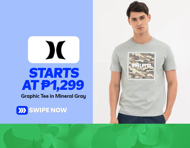 Graphic Tee in Mineral Gray starts at P1,299