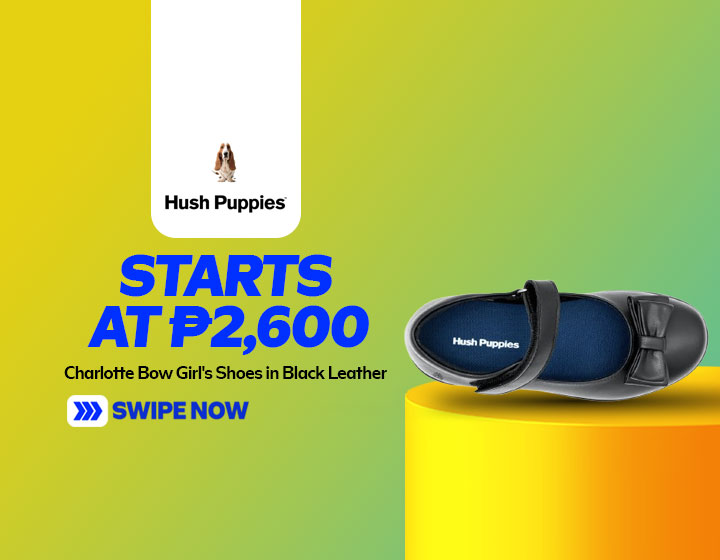 Charlotte Bow Girl's Shoes in Black Leather starts at P2,600