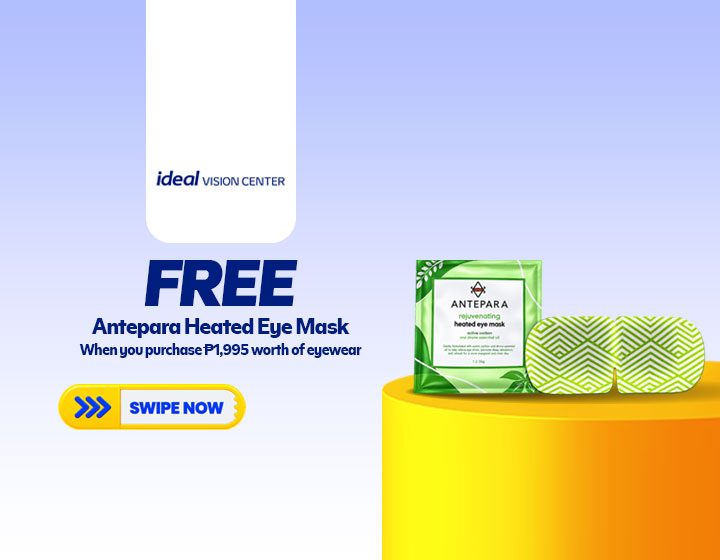 FREE Anterpara Heated Eye Mask with ₱1,995 Eyewear Purchase