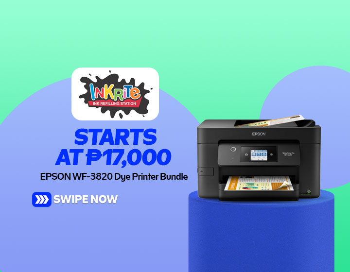 EPSON WF-3820 Dye Printer Bundle starts at P17,000