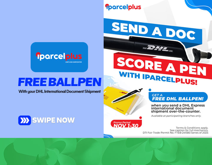 Free DHL Ballpen with your DHL International Document Shipment