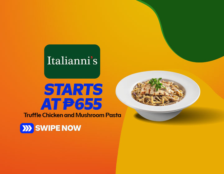 Truffle Chicken and Mushroom Pasta starts at P655