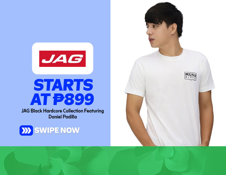 JAG Black Hardcore Collection Featuring Daniel Padilla - Back Print Tee starts at P899