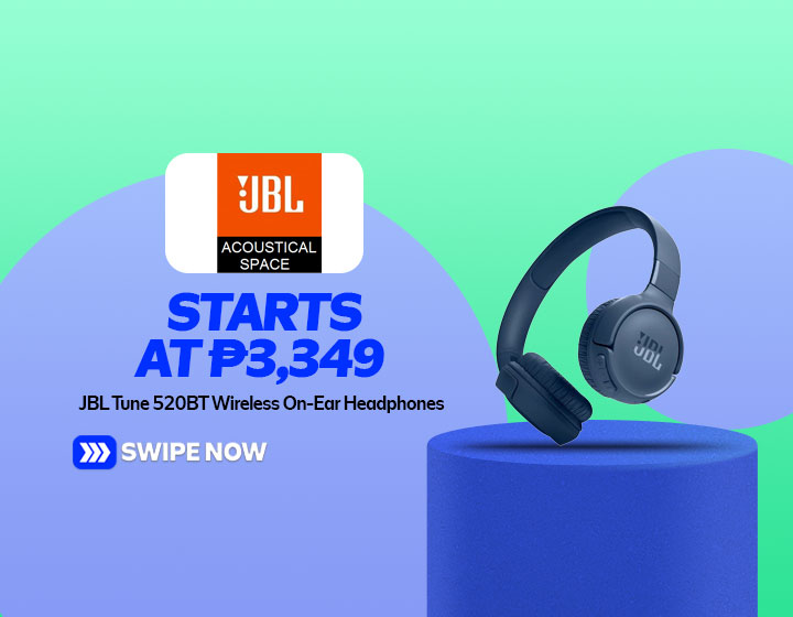 JBL Tune 520BT Wireless On-ear Headphones starts at P3,349