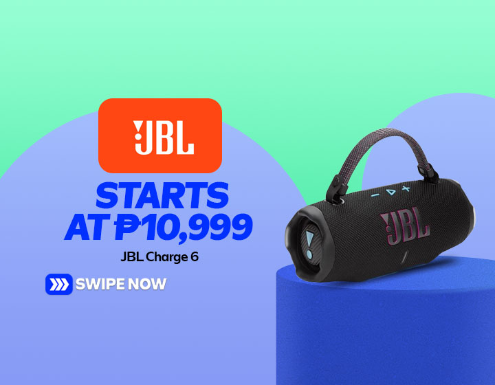 JBL Charge 6 Portable Bluetooth Speaker starts at P10,999