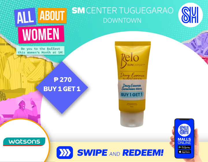 WATSONS BELO DAILY ESSENCE SUNSCREEN FOR ONLY ₱ 270 BUY 1 GET 1