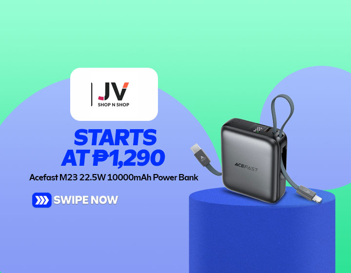 Acefast M23 22.5W 10000mAh Power Bank with Built-In Dual Cables starts at P1,290