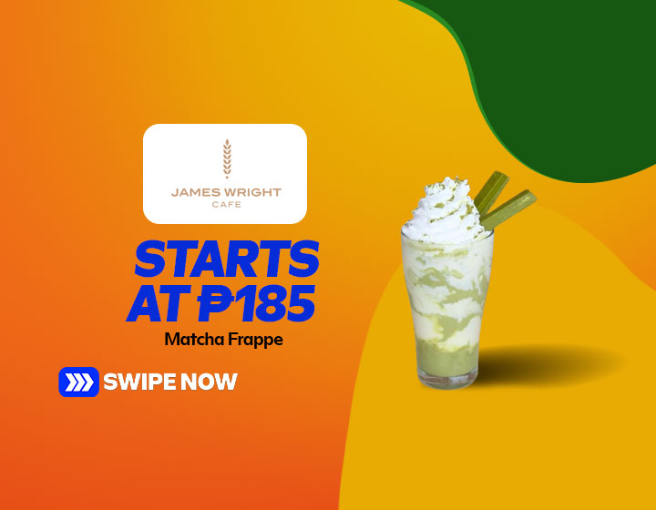 Matcha Frappe starts at P185