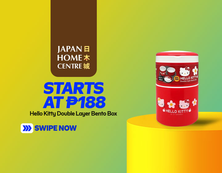 Hello Kitty Double Layer Bento Box 300+600ml starts at P188