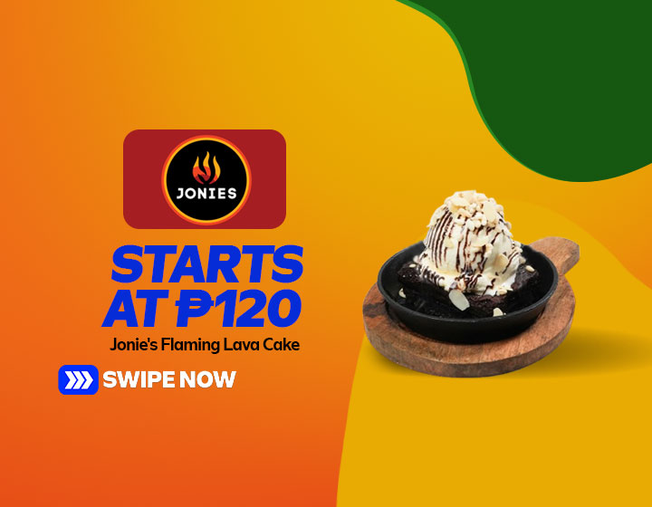 Jonie’s Flaming Lava Cake starts at P120