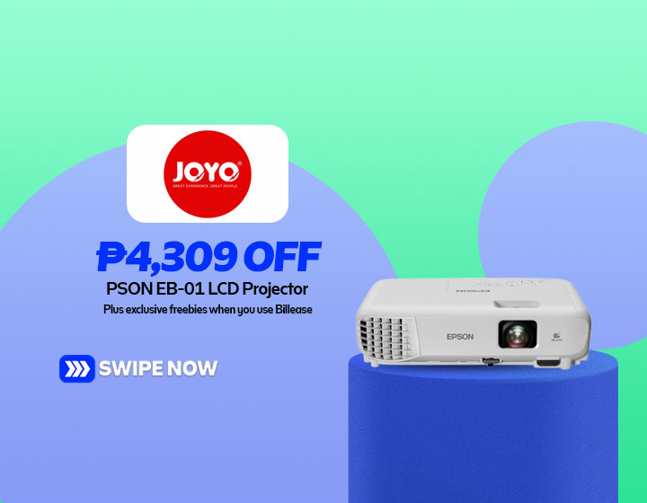 Save Over P4,000 and Enjoy Exclusive Freebies when you Purchase the EPSON EB-01 LCD Projector using Billease
