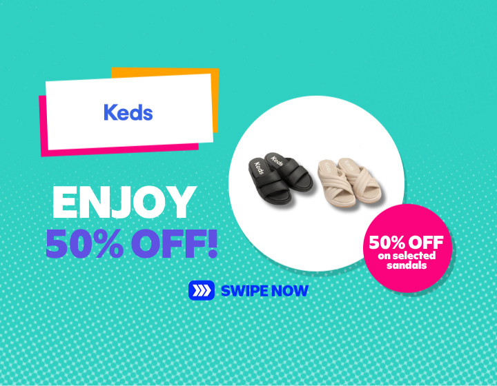 GET 50% OFF ON SELECTED SANDALS