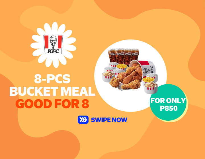 KFC 8pcs Chicken Bucket Meal good for 8