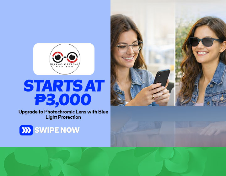 Upgrade to Photochromic Lens with Blue Light Protection starting at P3,000